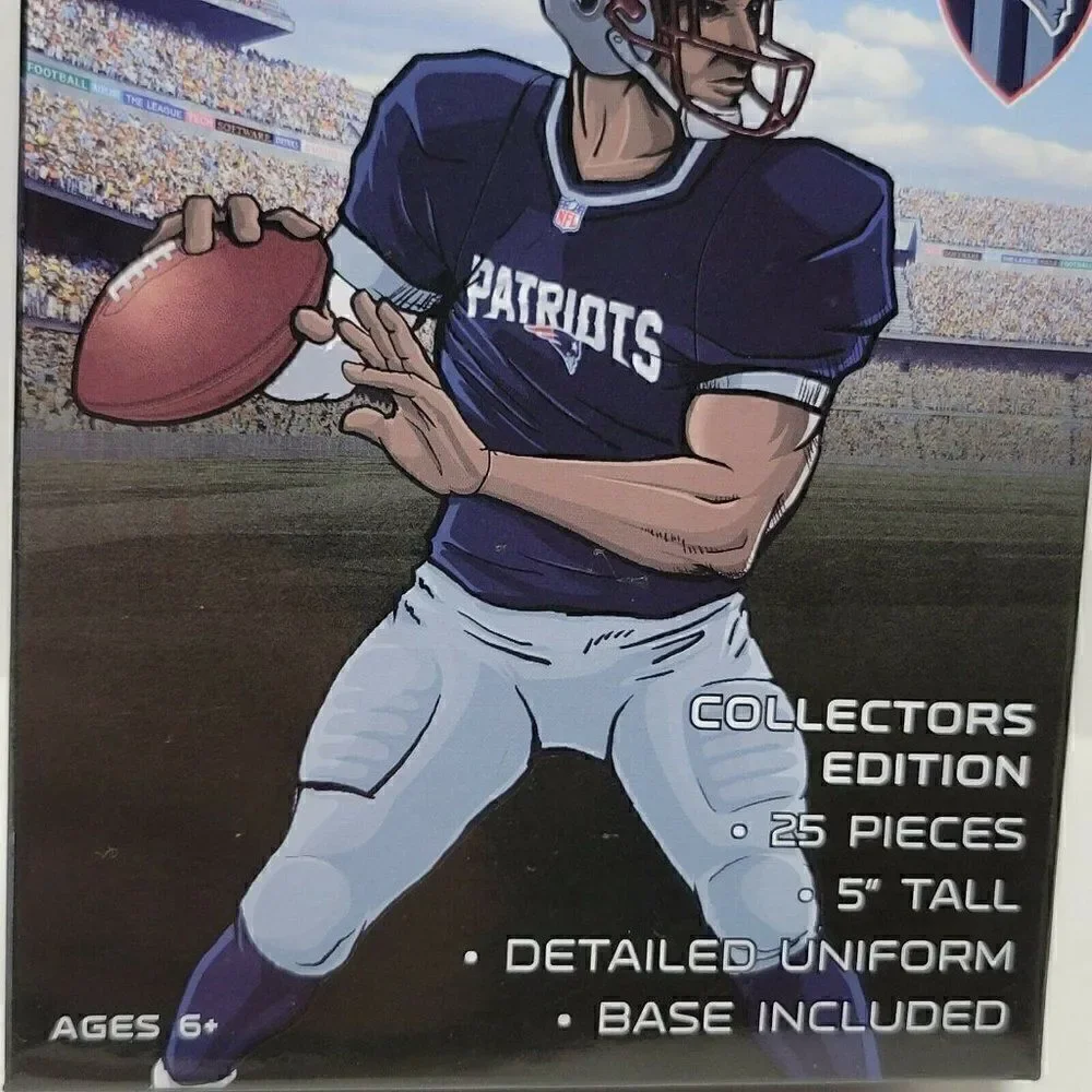 New England Patriots 3D Puzzle Uniform Collectible Figurine 25 Pieces NFL Gift‎